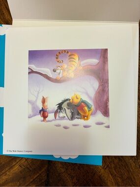 Disney’s Winnie the Pooh Winter Collectible Lithograph